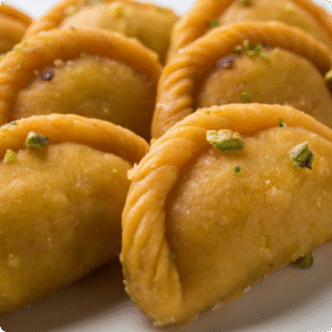Kajjikayalu Andhra Sweet with Coconut Filling